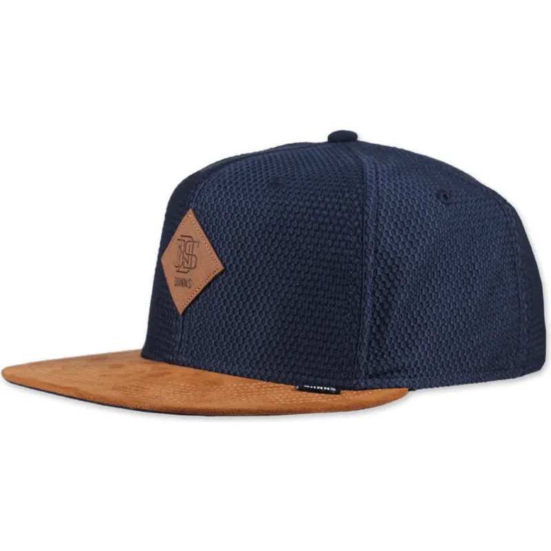 cepur-plakana-tumsi-zils-snapback-honey-knit-no-djinns cepur-plakana-tumsi-zils-snapback-honey-knit-no-djinns