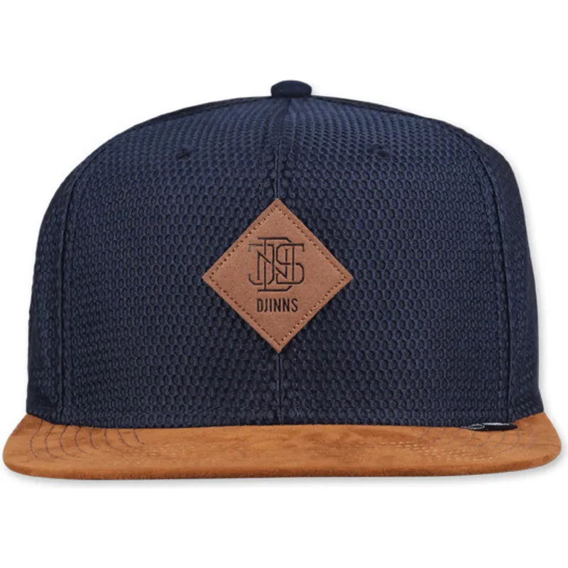 cepur-plakana-tumsi-zils-snapback-honey-knit-no-djinns cepur-plakana-tumsi-zils-snapback-honey-knit-no-djinns