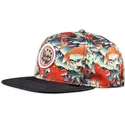 cepur-plakana-daudzkrasains-snapback-koi-linen-no-djinns
