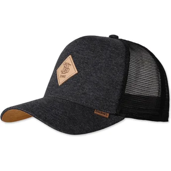 Ciemnoszara i czarna czapka truckerka HFT Jersey Patch marki Djinns