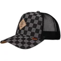 cepur-izliekta-truckeris-melns-snapback-hft-denim-check-no-djinns