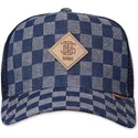 cepur-izliekta-truckeris-zils-snapback-hft-denim-check-no-djinns