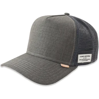 Cepur izliekta šoferis pelēks snapback HFT Glencheck no Djinns