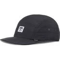 schwarze-verstellbare-flatcap-puffy-nylon-von-djinns