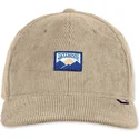 beige-snapback-kappe-mit-gebogenem-schirm-mountains-truefit-cord-von-djinns