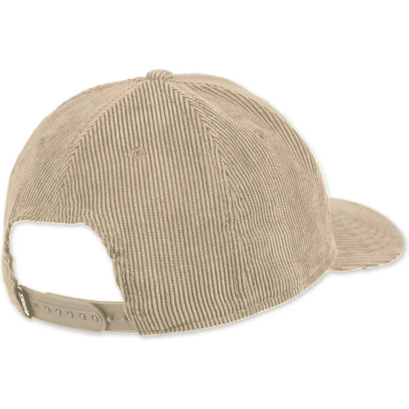 casquette-courbee-beige-snapback-mountains-truefit-cord-djinns