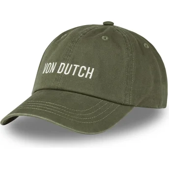 Gorra curva verde ajustable DC K de Von Dutch