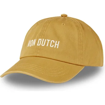 Cepur izliekta dzeltens regulējams DC CA no Von Dutch