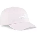 puma-curved-brim-essentials-no1-pink-adjustable-cap