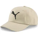 gorra-curva-beige-ajustable-essentials-cat-logo-de-puma