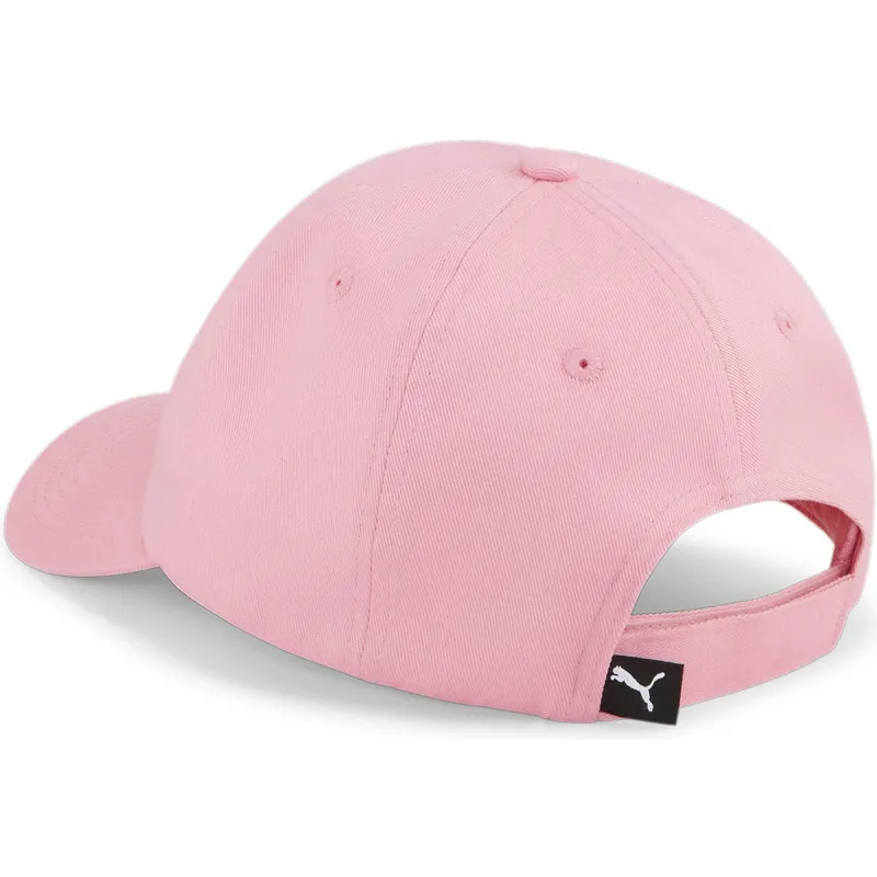 verstellbare-rosa-kinder-cap-mit-gebogenem-schirm-essentials-cat-logo-von-puma