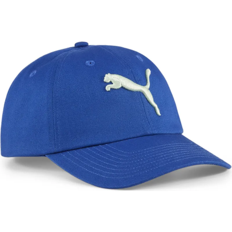 cepur-izliekta-zils-regulejams-berniem-essentials-cat-no-puma