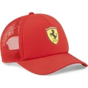 cepur-izliekta-soferis-sarkans-snapback-race-no-ferrari-formula-1-no-puma