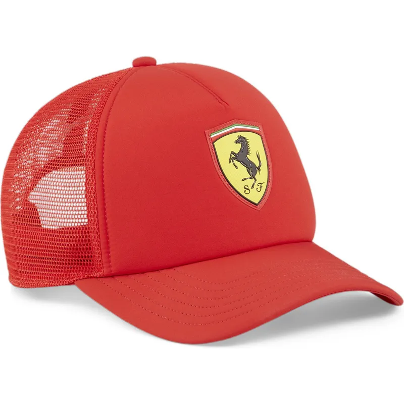 cepur-izliekta-soferis-sarkans-snapback-race-no-ferrari-formula-1-no-puma