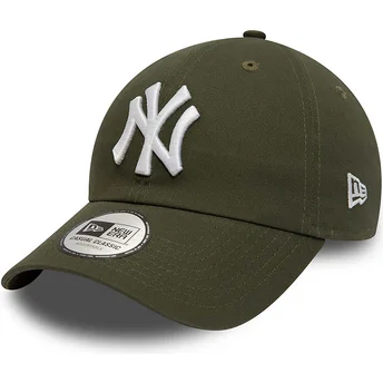 Cepur izliekta zaļš regulējams 9TWENTY League Essential no New York Yankees MLB no New Era