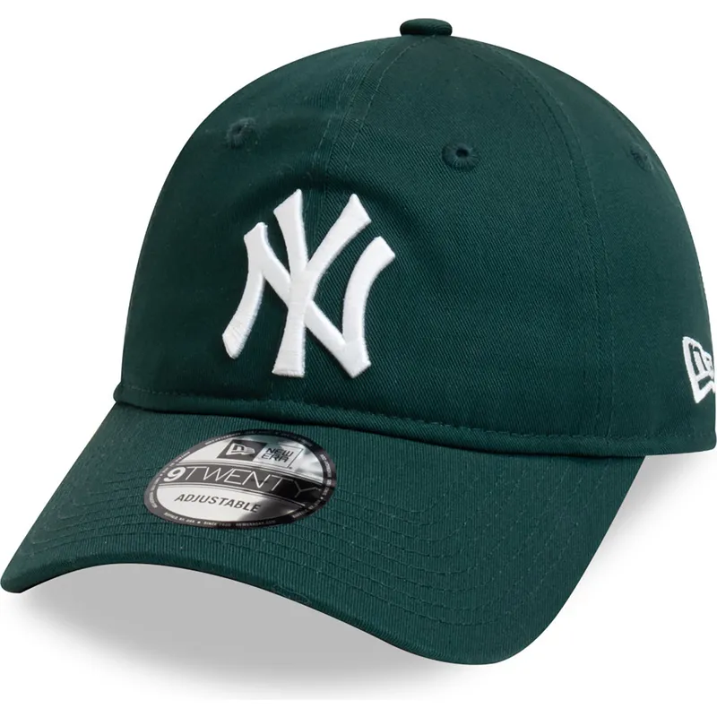 gorra-curva-verde-oscuro-ajustable-9twenty-league-essential-de-new-york-yankees-mlb-de-new-era