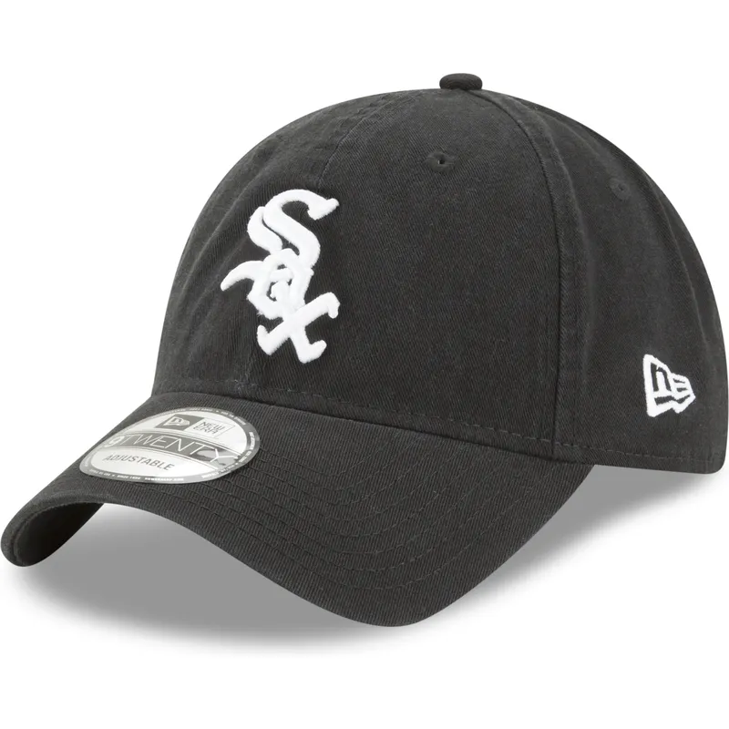 cap-izliekta-black-adjustable-strap-9twenty-core-classic-no-chicago-white-sox-mlb-no-new-era