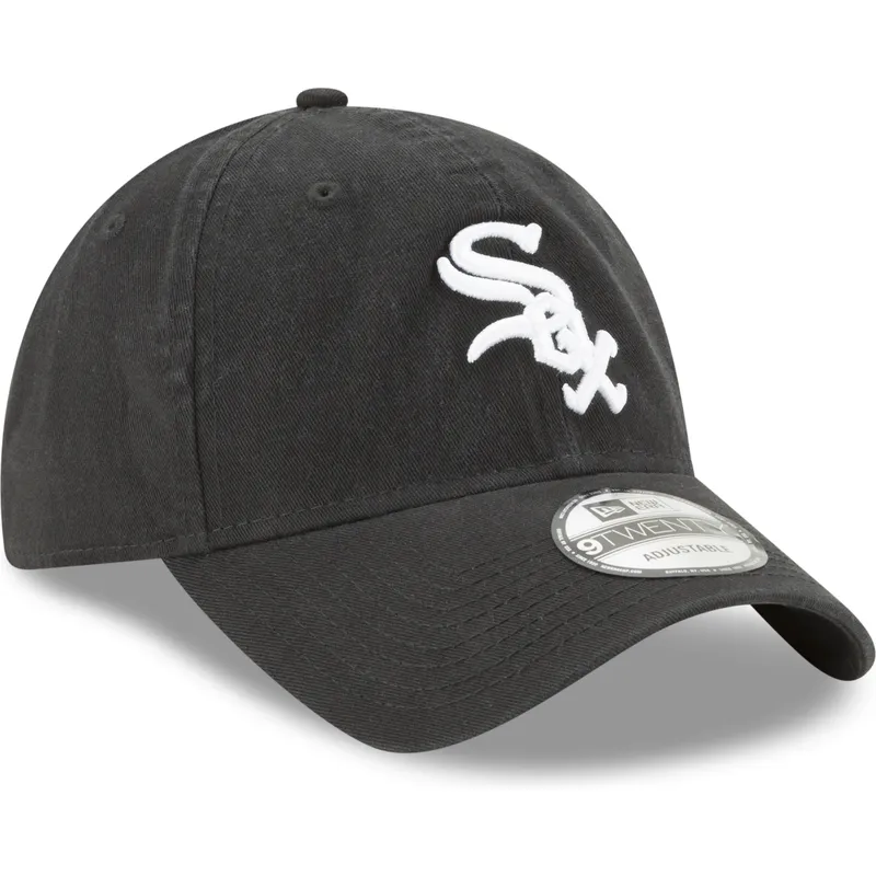 cap-izliekta-black-adjustable-strap-9twenty-core-classic-no-chicago-white-sox-mlb-no-new-era