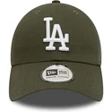 verstellbare-grune-kappe-9twenty-league-essential-der-los-angeles-dodgers-mlb-von-new-era