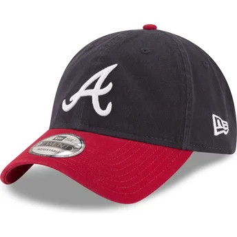 Regulowana granatowo-czerwona czapka z daszkiem 9TWENTY Core Classic Atlanta Braves MLB od New Era