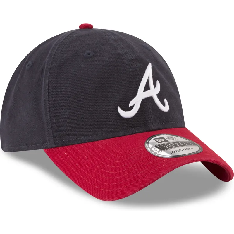 granatowo-czerwona-zakrzywiona-czapka-z-regulacja-9twenty-core-classic-atlanta-braves-mlb-new-era