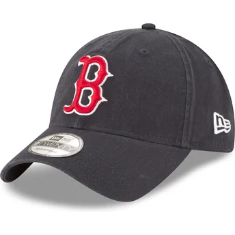 Marineblaue verstellbare Curved Cap 9TWENTY Core Classic der Boston Red Sox MLB von New Era