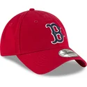 czerwona-regulowana-czapka-z-zakrzywionym-daszkiem-z-granatowym-logo-9twenty-core-classic-boston-red-sox-mlb-new-era