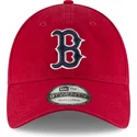 czerwona-regulowana-czapka-z-zakrzywionym-daszkiem-z-granatowym-logo-9twenty-core-classic-boston-red-sox-mlb-new-era