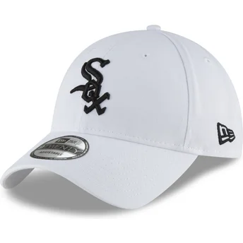Cepur izliekta balts regulējama lente negro 9TWENTY Core Classic no Chicago White Sox MLB no New Era
