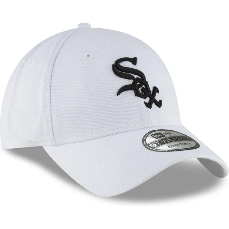 cap-izliekta-white-adjustable-strap-negro-9twenty-core-classic-no-chicago-white-sox-mlb-no-new-era
