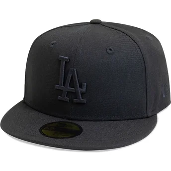 Czarna dopasowana czapka z daszkiem z czarnym logo 59FIFTY League Essential Los Angeles Dodgers MLB New Era