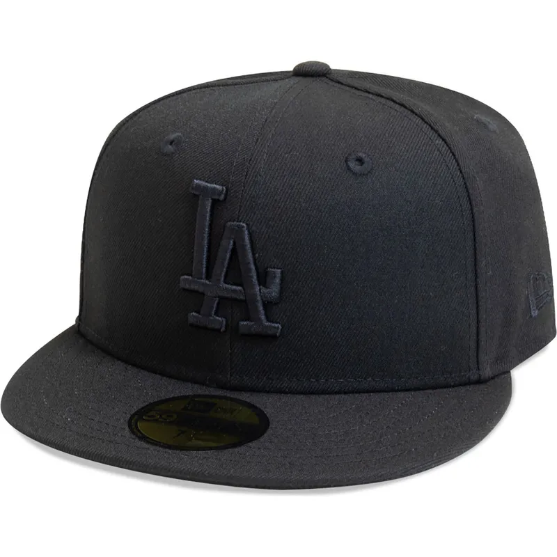 cepur-plakana-melns-pieguloss-59fifty-league-essential-no-los-angeles-dodgers-mlb-no-new-era