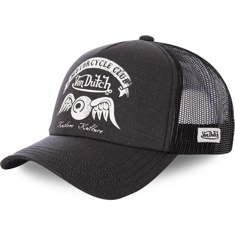 cepur-izliekta-truckeris-melns-snapback-berniem-crew8-no-von-dutch