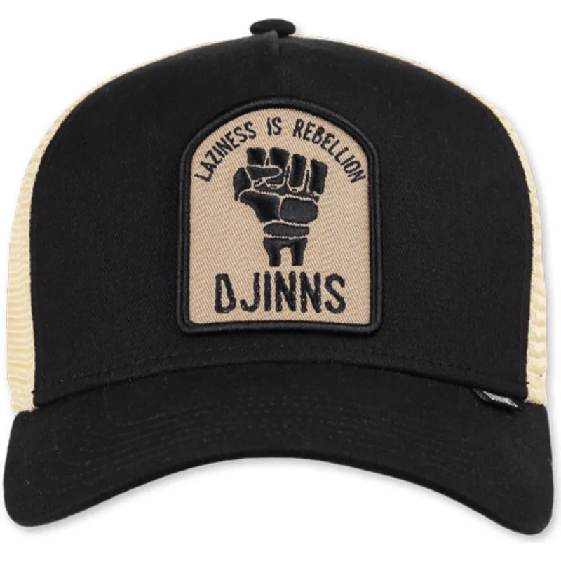 svart-och-beige-trucker-keps-rebellion-hft-fran-djinns