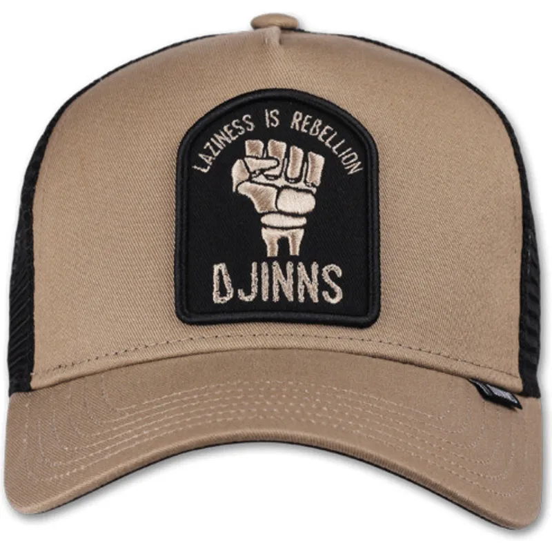 beige-och-svart-trucker-keps-rebellion-hft-fran-djinns