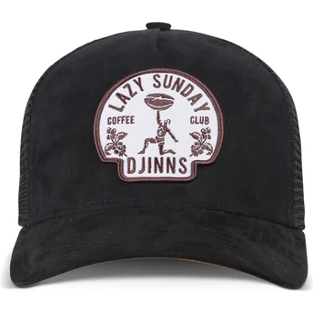 Gorra trucker negra Lazy Classic HFT de Djinns