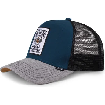 Gorra trucker azul, negra y gris Being Cheered HFT de Djinns