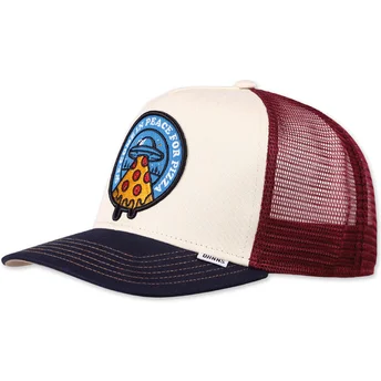 Cepur izliekta šoferis bēšs snapback , Food Peace Pizza HFT no Djinns