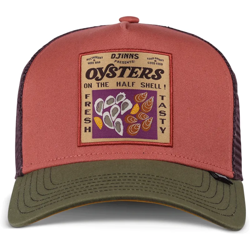 czapka-trucker-czerwono-zielona-food-oysters-hft-od-djinns
