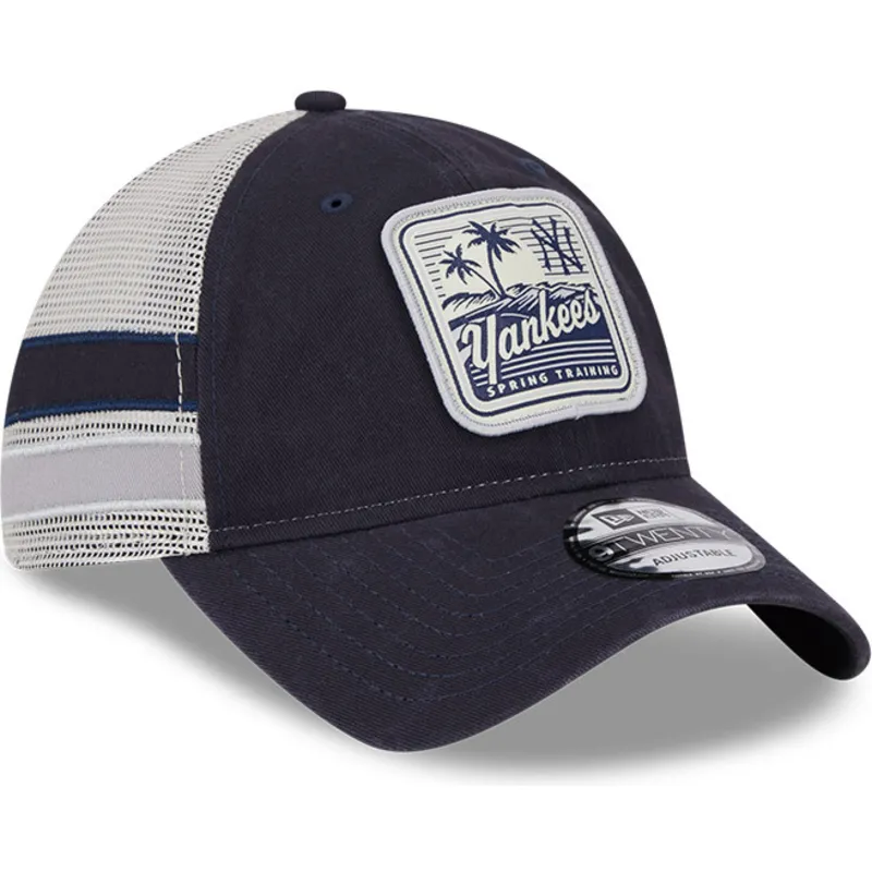 new-era-new-york-yankees-mlb-9twenty-stripe-trucker-cap-in-marineblau-und-weiss