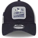 cepur-izliekta-truckeris-tumsi-zils-snapback-9twenty-stripe-no-new-york-yankees-mlb-no-new-era