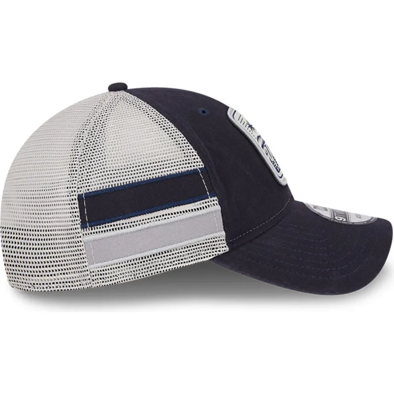 cepur-izliekta-truckeris-tumsi-zils-snapback-9twenty-stripe-no-new-york-yankees-mlb-no-new-era