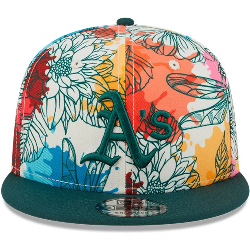 cepur-plakana-daudzkrasains-snapback-9fifty-spring-no-oakland-athletics-mlb-no-new-era