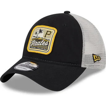 Gorra trucker negra y blanca 9TWENTY Stripe de Pittsburgh Pirates MLB de New Era