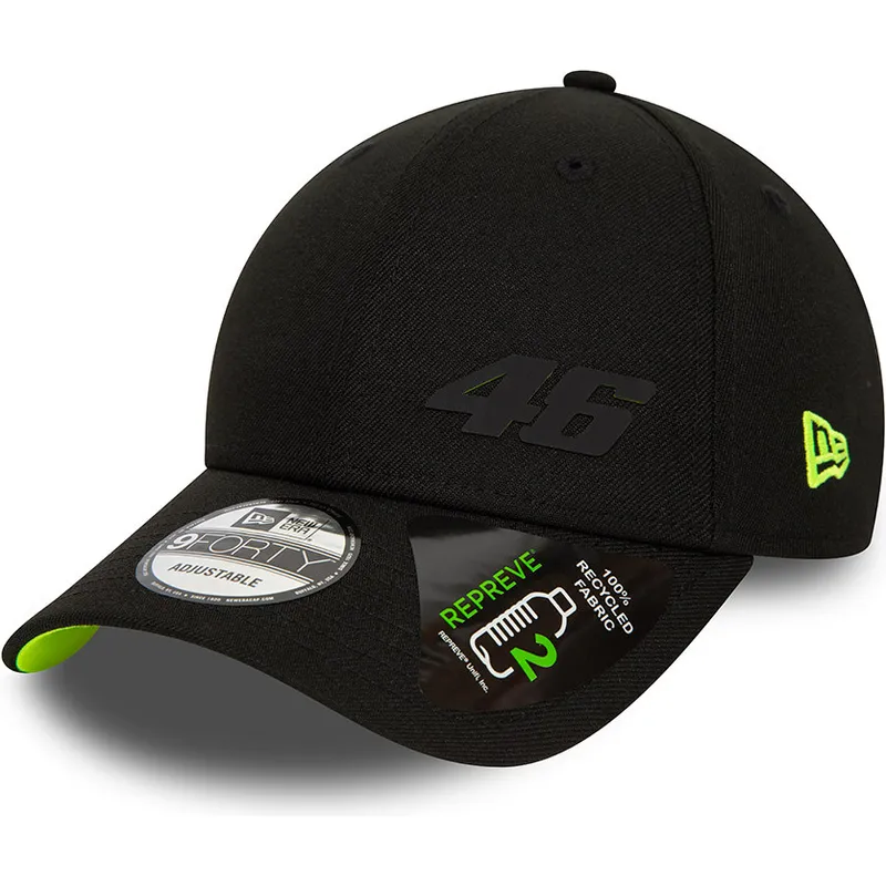 cepur-izliekta-melns-regulejams-9forty-repreve-no-valentino-rossi-vr46-motogp-no-new-era