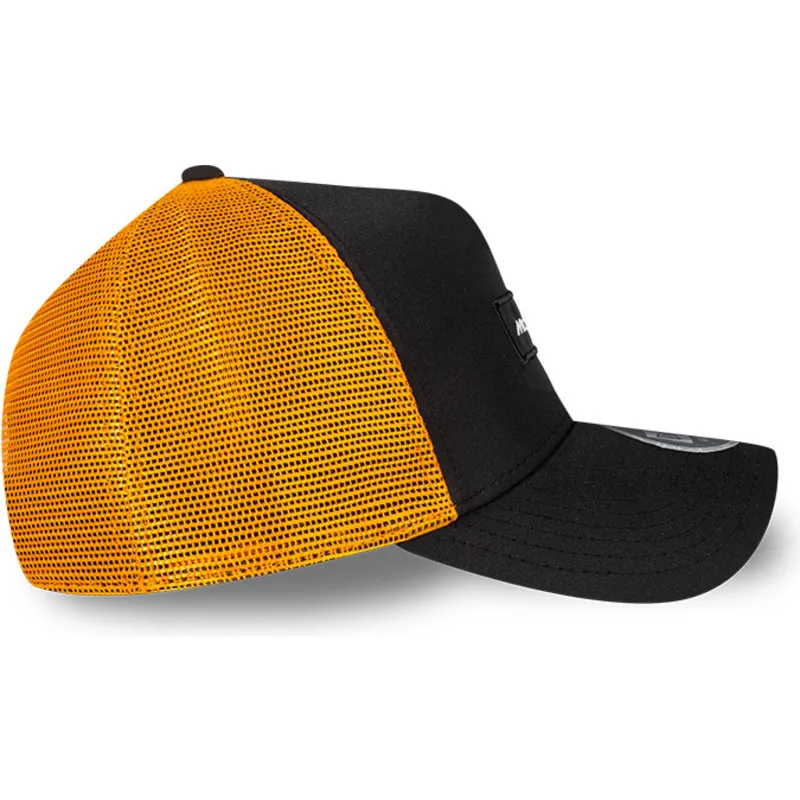 cepur-izliekta-truckeris-melns-snapback-9forty-a-frame-patch-front-no-mclaren-racing-formula-1-no-new-era