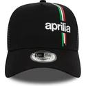 schwarze-9forty-a-frame-flawless-print-trucker-cap-von-aprilia-piaggio-von-new-era