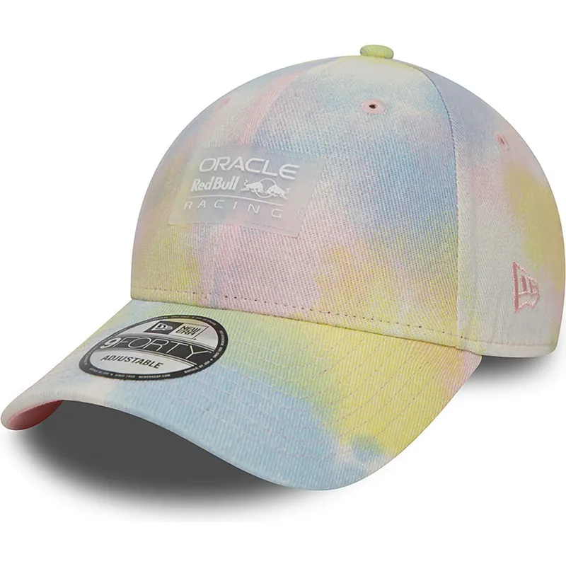 cepur-izliekta-daudzkrasains-snapback-9forty-tie-dye-denim-no-red-bull-racing-formula-1-no-new-era