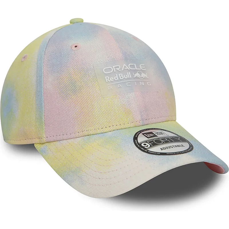 mehrfarbige-gebogene-snapback-kappe-9forty-tie-dye-denim-von-red-bull-racing-formula-1-von-new-era