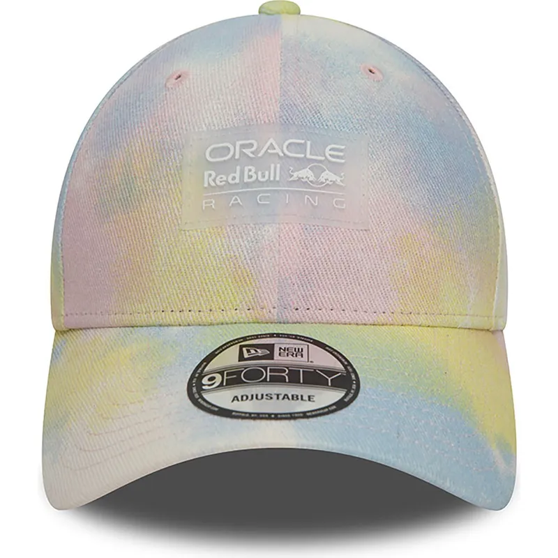 cepur-izliekta-daudzkrasains-snapback-9forty-tie-dye-denim-no-red-bull-racing-formula-1-no-new-era